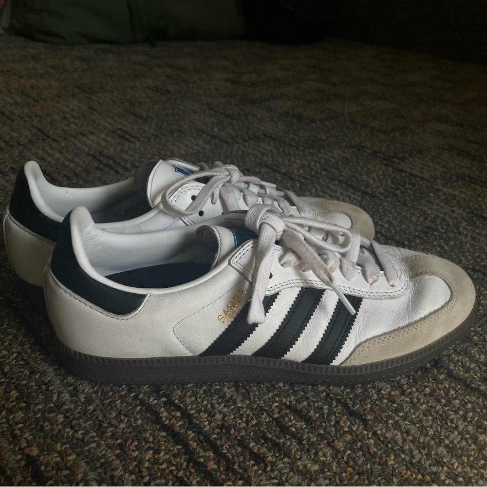 Adidas Samba Women's White and Black Sneakers